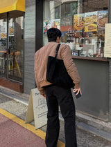 Vintage flare black denim pants