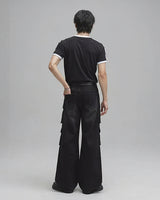 (M's) パリスマッスルフィットリンガーTシャツ 26SS-006