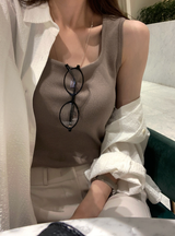 Cook Two-Way Knit Sleeveless / 4 colors