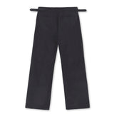 DOUBLE BUCLE SLACKS WIDE PANTS