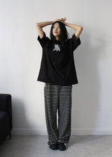 TERRY STRIPE PANTS