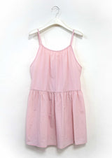 ribbon strap layered dress