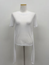 モノ ラップ シースルー ショートスリーブTシャツ