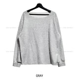 ハイジソフトボートネックロングスリーブTシャツ
