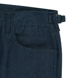 flare washed denim pants (indigo blue)