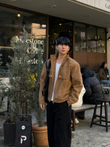 Ber suede collar neck jacket