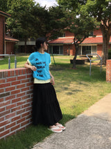 ニューエラレタリングクロップショートスリーブTシャツ (5c)
