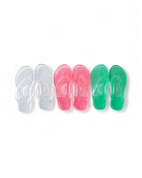 Jelly transparent flip flops
