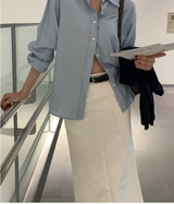 Weekly Backslit Maxi Long Skirt / 3 colors