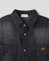 Durant Patch Washed Short Sleeve Denim Shirts