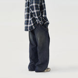 TopBasics Work Washed Barrel Leg Denim Pants