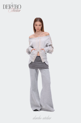 グラディエントオフショルダージップアップ (PANTS)