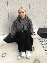 ホエールコーデュロイフリーススナップワイドパンツ(4c)
