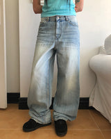 Rozea Double Pocket Wide Denim Pants