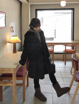 メダンズフラワープリントウールミディスカート