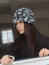 Mushroom Fakefur Beanie - Black