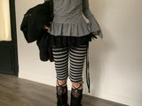 bibi stripe biker shorts