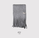 #Fluffy Hairy Wide Scarf Muffler (11color)