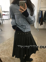 カシミアボカシVカーディガン (3color)