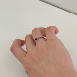 [CCNMADE] 菊 Black Cube Crystal Ring 02.Brown&Gold