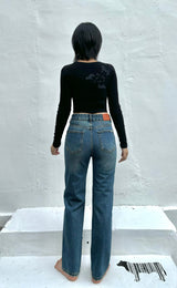 STRAIGHT FIT DENIM PANTS code 18317