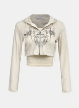 Sydney Cropped Hooded Zip-Up & Sleeveless Set