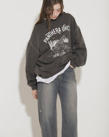 STUDS BRUSHED LINING STRAIGHT LEG JEANS [BLUE]