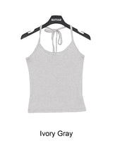 Para stripe halter sleeveless