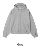 Vence High Neck Crop Hood Zip-Up