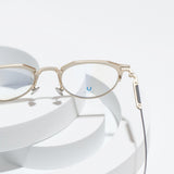 Knouun Round titanium glasses CODE. 104. B Black N Gold