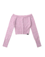 CROP CARDIGAN (LAVENDER)