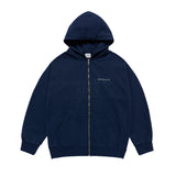 24FW ベーシックバイオウォッシングフーディージップアップ ネイビー