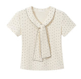 Cael Polka Scarf Tee