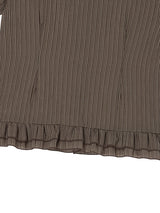 SQUARE BLOUSE BROWN