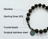 GEM STONE OBSIDIAN BRACELET