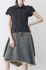 Lemel lace half shirt