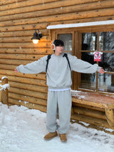 Furano brushed wide jogger pants