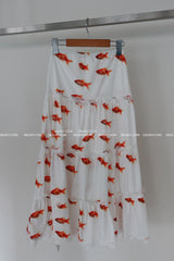 Goldfish lace cancan two-piece set