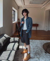 ピレンサイドシャーリングチェックシャツ