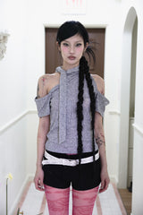Halter open shoulder T (3color)