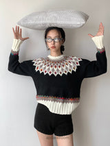 Nordic Jacquard Round Knitwear