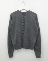 Dual-button round cardigan (3color)
