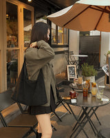 Peavy Suede Shoulder Bag