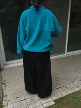 Double-sided fleece anorak