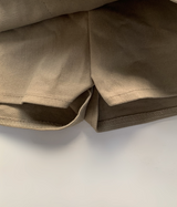 Focus y2k Zipper Cargo Skirt (light beige)