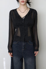 Rosalyn Flower Chiffon Blouse