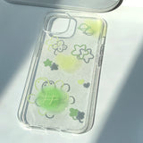 Clover Turtle Phone Case_glitter