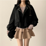 Fumo High Neck Banding Suede Jumper