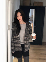 #Cozy Nordic Boa Fleece Hood Jumper (2color)