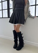 レイヤープリーツスカート